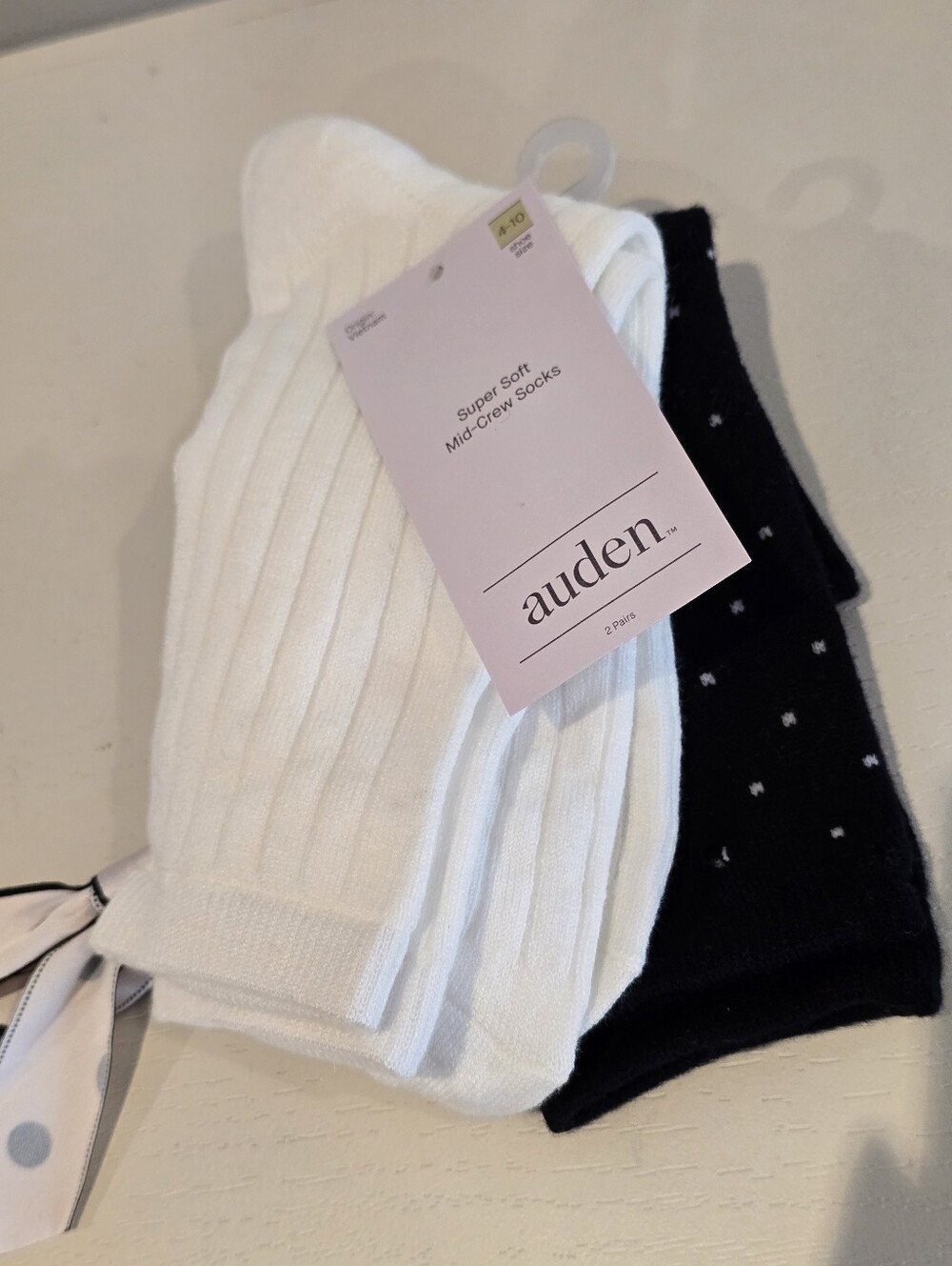Auden Striped Crew Socks 2pk - Picture 10 of 11